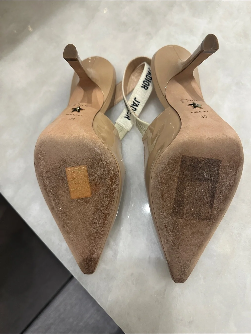 Christian Dior J'Adior patent leather sling back Pump - Picture 5 of 9